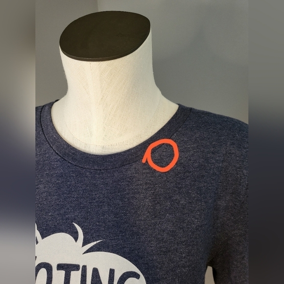 Bella Canvas Voting Like A Girl Since 1920 Heather Blue Graphic T-Shirt Size M - Picture 8 of 9